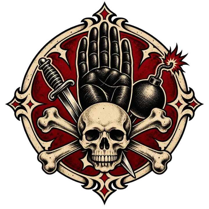 Black Hand tattoo emblem for Sarajevo